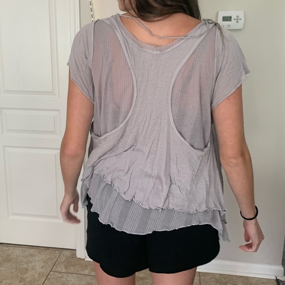 Free People Racerback Layered Shirt - Picture 2 of 9